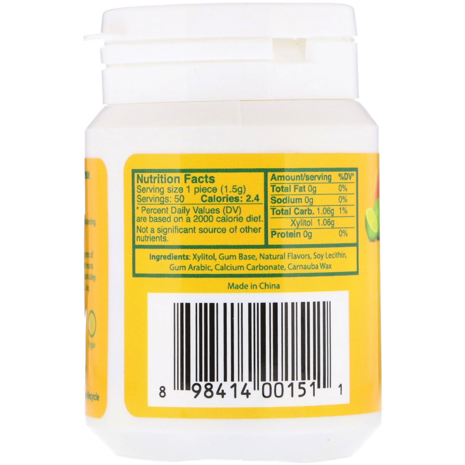 Comprar Epic Dental, Xylitol Gum, Sugar-Free, Fresh Fruit, 50 Pieces - Imagem 2