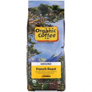 Comprar Organic Coffee Co., French Roast, Ground Coffee, 12 oz (340 g)