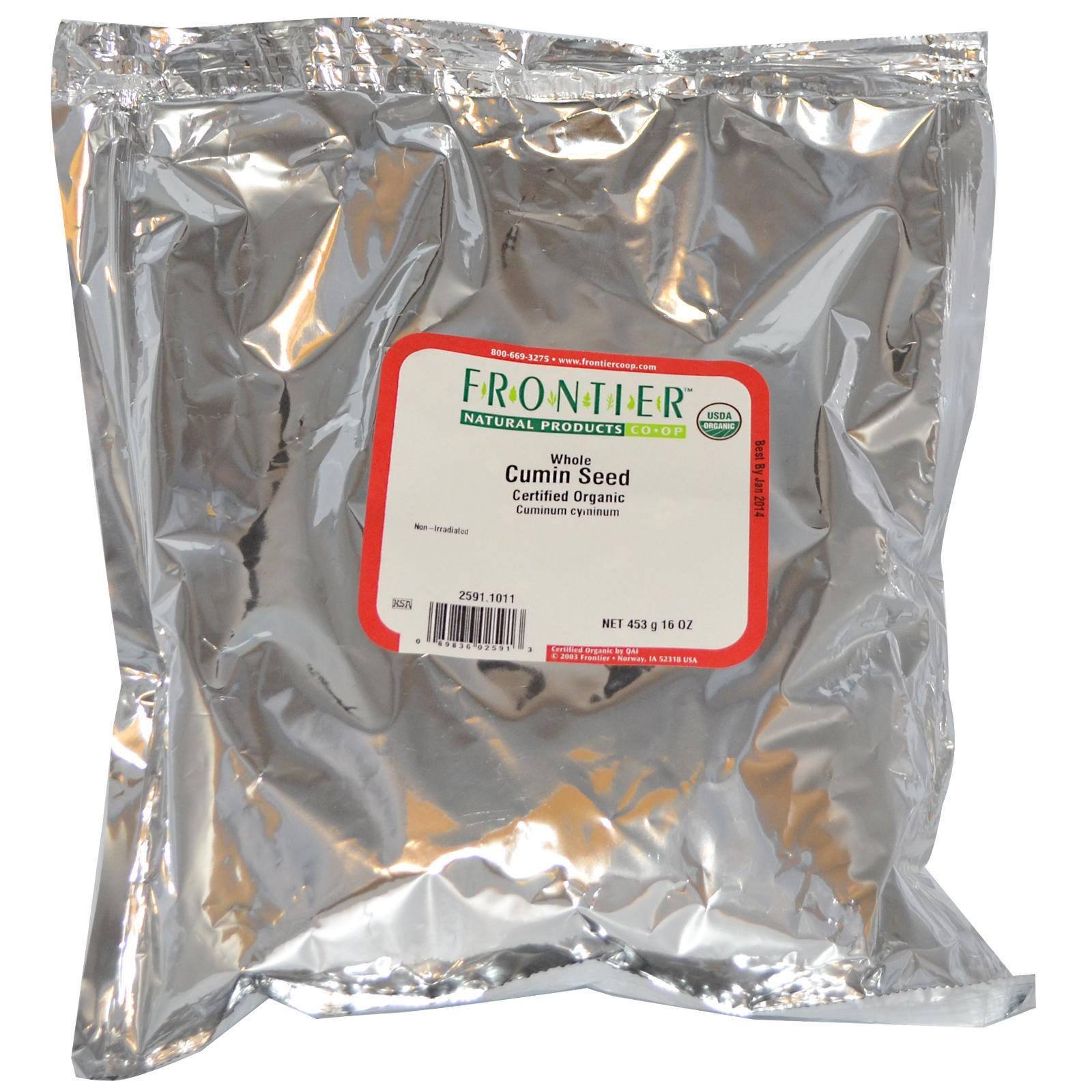 Comprar Frontier Natural Products, Semente Orgânica Inteira de Cominho, 16 oz (453 g) - Imagem 2