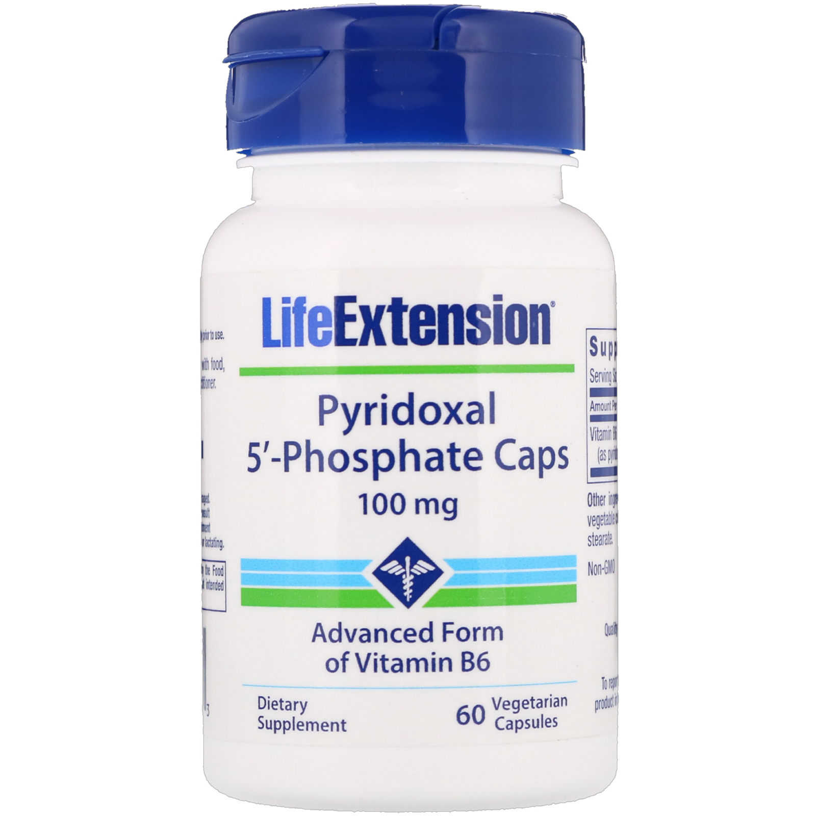Comprar Life Extension, Pyridoxal 5'-Phosphate Caps, 100 mg, 60 Cápsulas Vegetais
