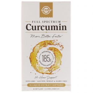Comprar Solgar, Full Spectrum Curcumin, 30 Liquid Extract Softgels