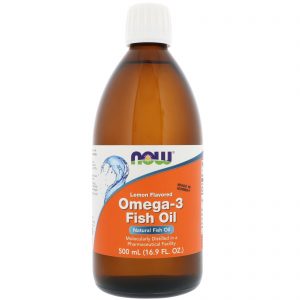 Comprar Now Foods, Óleo de Peixe Ômega-3, Sabor Limão, 500 ml (16,9 fl oz)