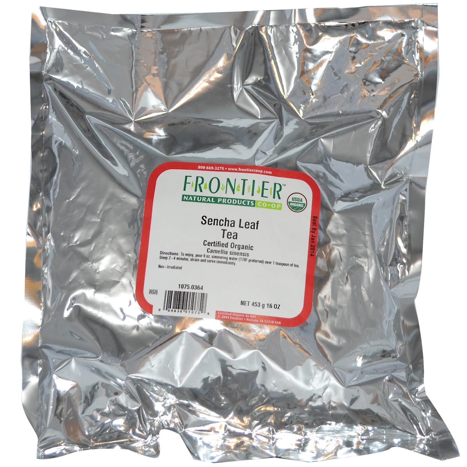 Comprar Frontier Natural Products, Chá de Folha Sencha Orgânico, 16 oz (453 g) - Imagem 2