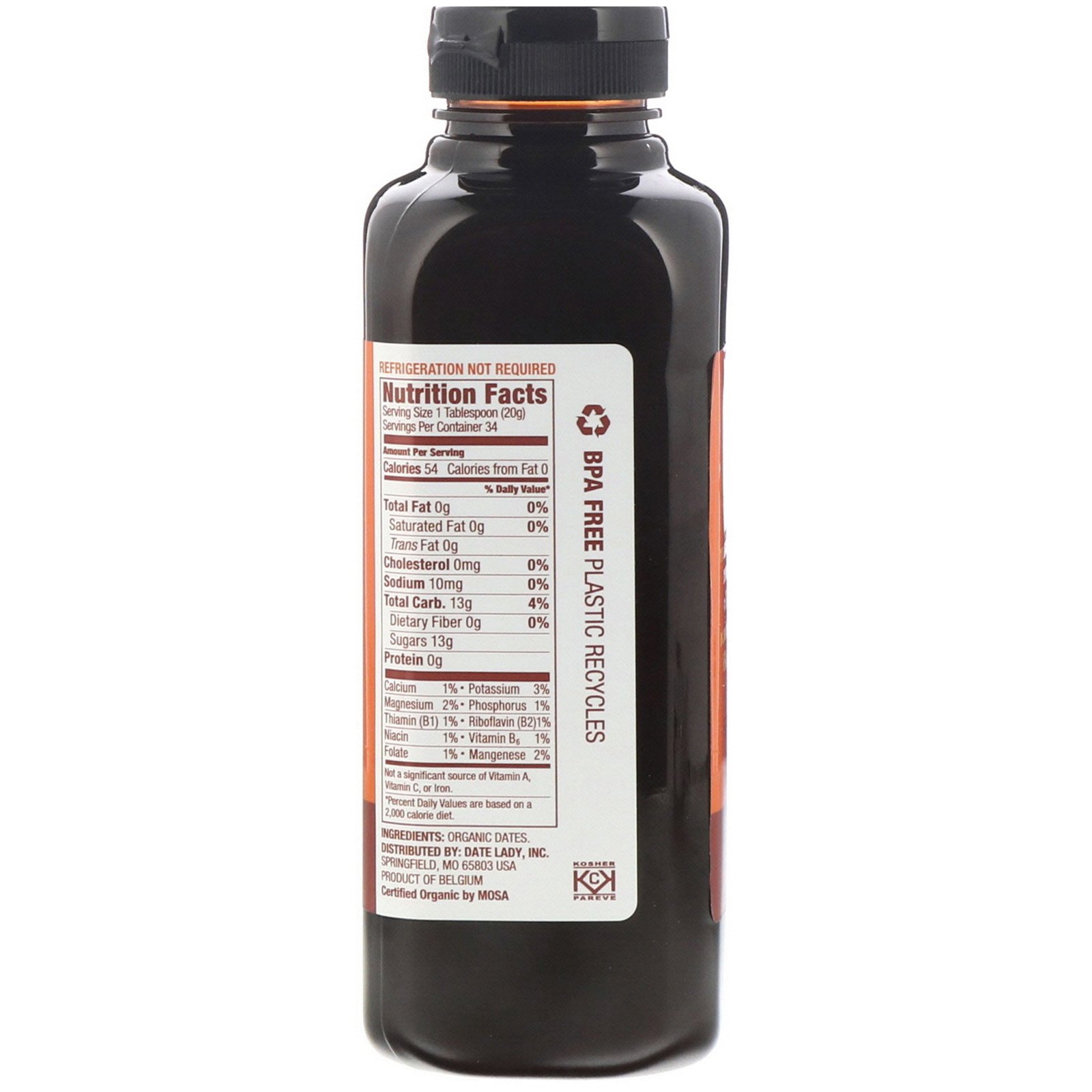 Comprar Date Lady , Xarope de Tâmaras Puro, 680 g (24 oz) - Imagem 2