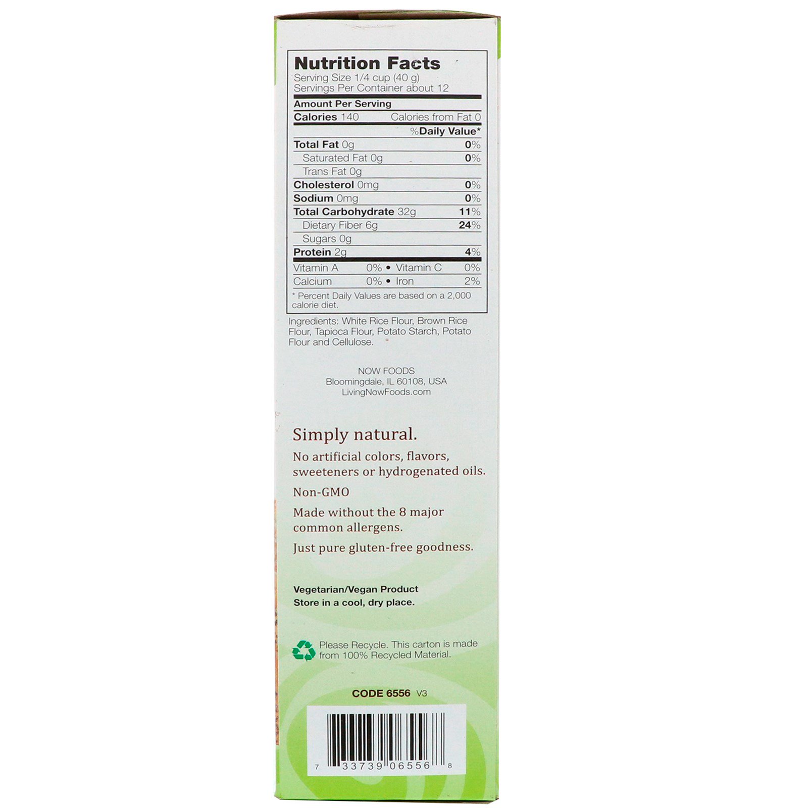 Comprar Now Foods, Farinha para Todos os Fins, Sem Glúten, 17 oz (482g) - Imagem 2
