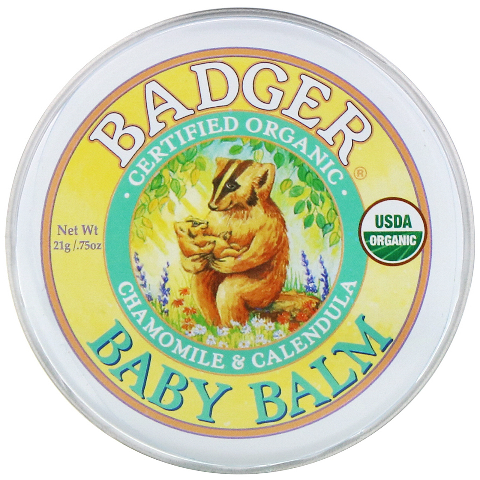 Comprar Badger Company, Bálsamo para Bebês, Camomila e Calêndula, 0,75 oz (21 g) - Imagem 3
