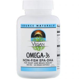 Comprar Source Naturals, Ômega-3S Vegano, EPA-DHA não de peixe, 300 mg, 60 Softgels Veganos