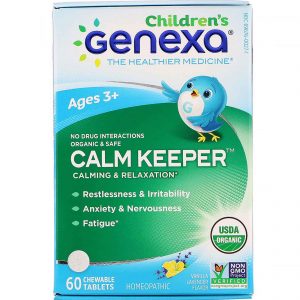 Comprar Genexa, Calm Keeper, Calming & Relaxation, Vanilla Lavender Flavor, Ages 3+, 60 Chewable Tablets