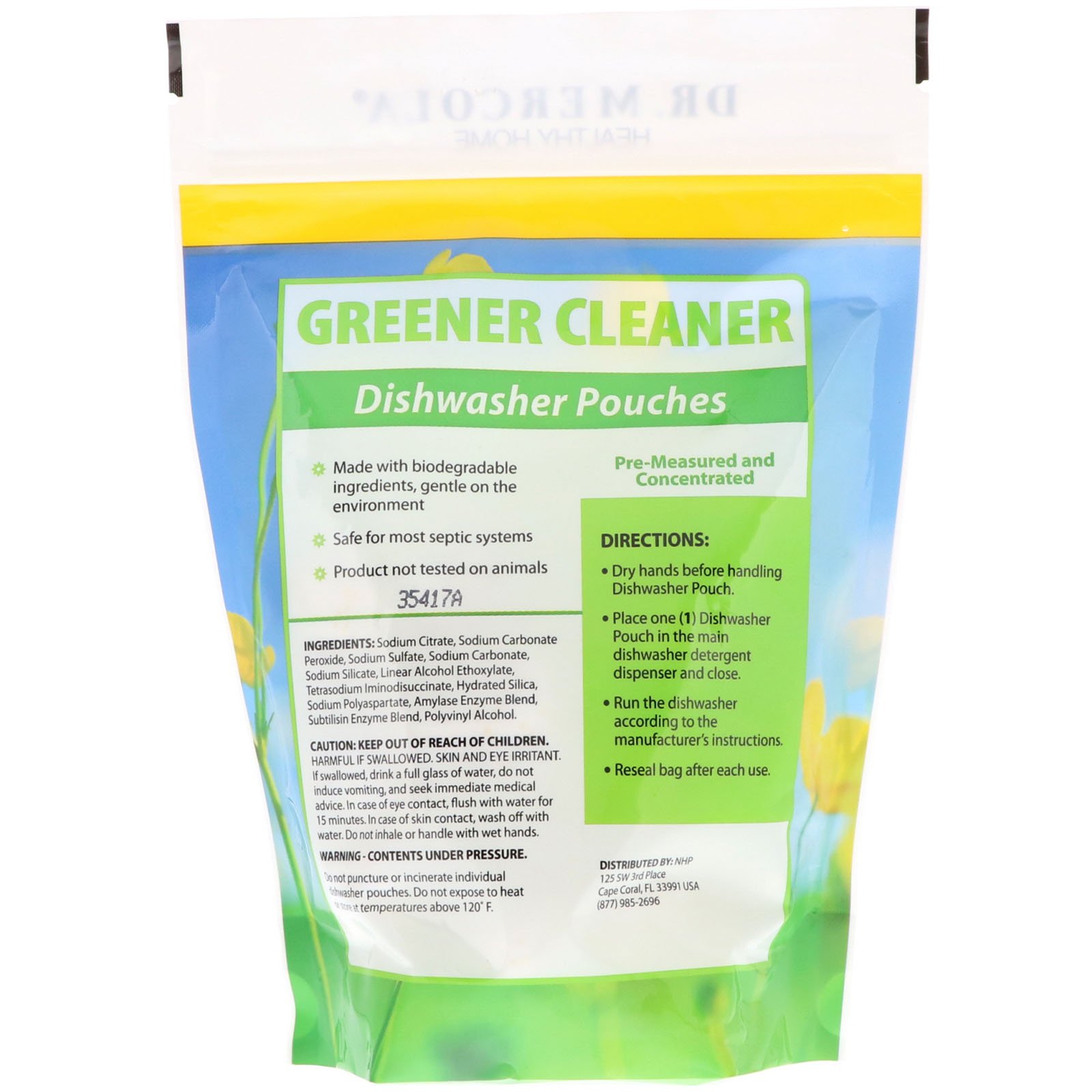 Comprar Dr. Mercola, Greener Cleaner, Sachês para Lava-louças, 24 Sachês - Imagem 2