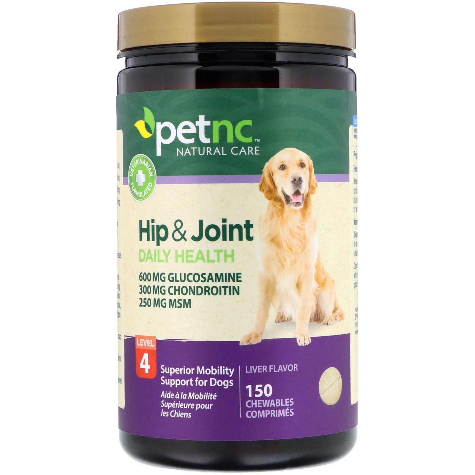 Comprar petnc NATURAL CARE, Saúde dos Quadris e Articulações, Nível 4, Sabor de Fígado, 150 Comprimidos Mastigáveis