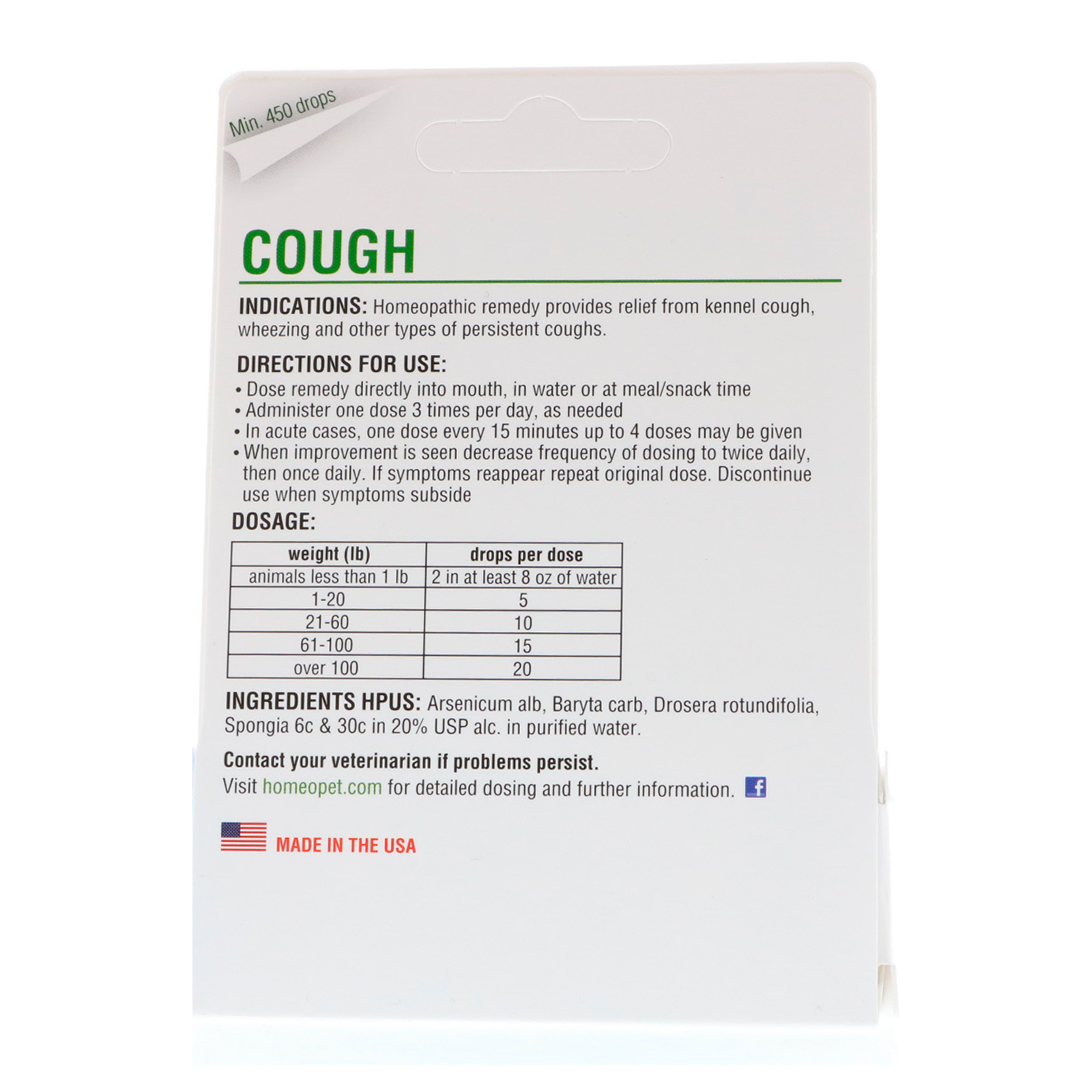 Comprar HomeoPet, Tosse, 15 ml - Imagem 2