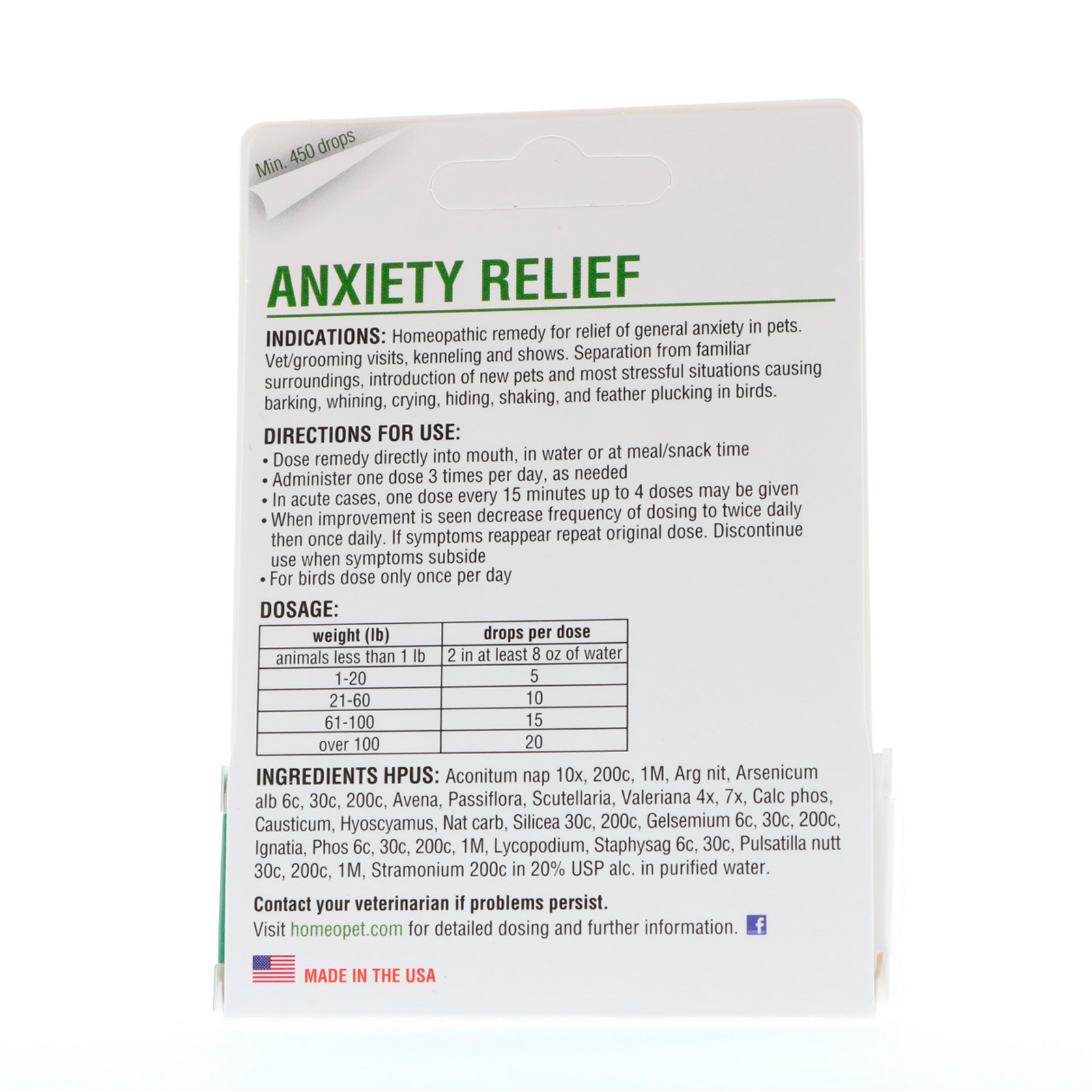 Comprar HomeoPet, Anxiety Relief, 15 ml - Imagem 2