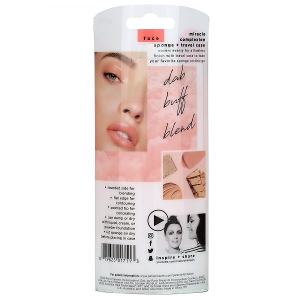 Comprar Real Techniques by Samantha Chapman, Miracle Complexion Sponge + Estojo de Esponja para Viagem, Conjunto de 2 Peças - Imagem 4