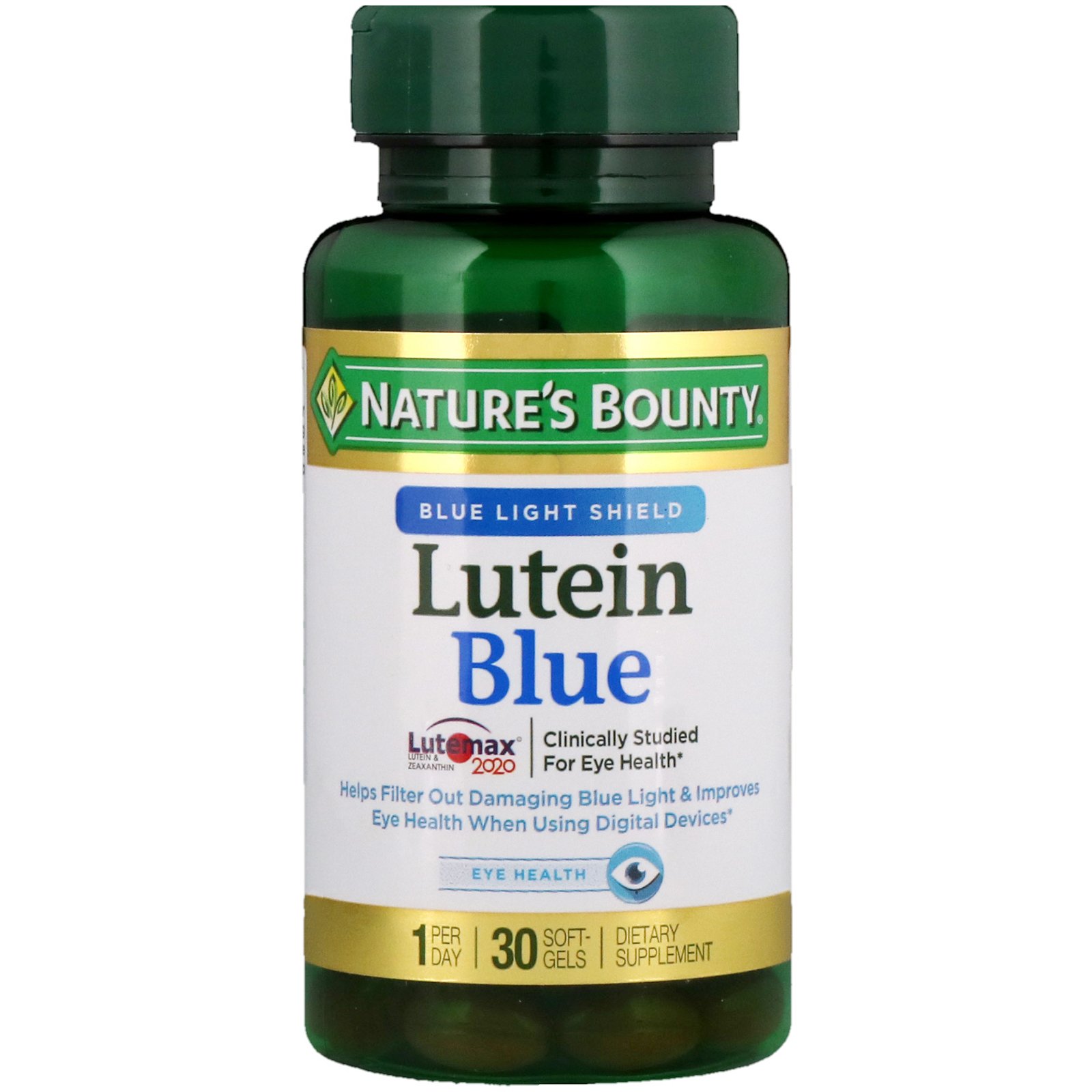Comprar Nature's Bounty, Luteína Blue, 30 Cápsulas Softgel - Imagem 3