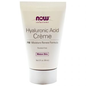 Comprar Now Foods, Solutions, Creme de Ácido Hialurônico, Fórmula de Renovação Hidratante PM, 2 fl oz (59 ml)