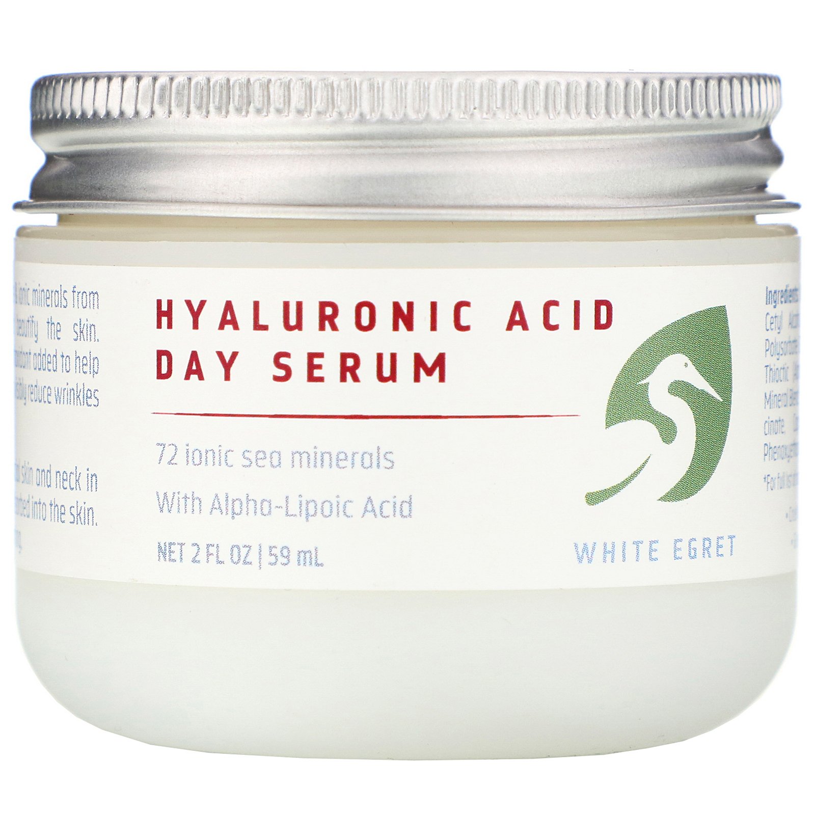 Comprar White Egret Personal Care, Ácido hialurônico, Sérum diurno, 59 ml (2 fl oz)