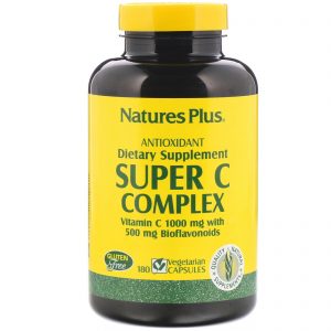 Comprar Nature's Plus, Complexo Super C, 180 Cápsulas Vegetais