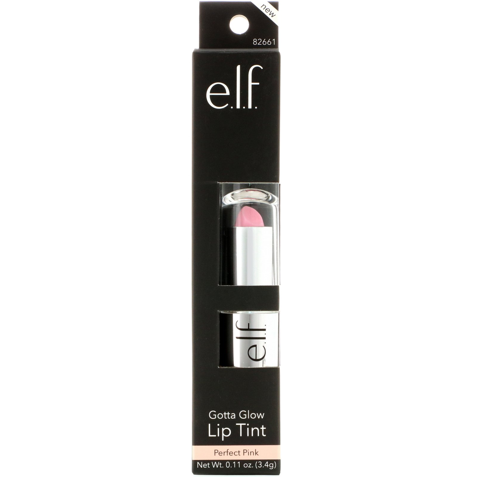 Comprar E.L.F., Batom Líquido Lip Tint Gotta Glow, Perfect Pink, 0,11 oz (3,4 g) - Imagem 2
