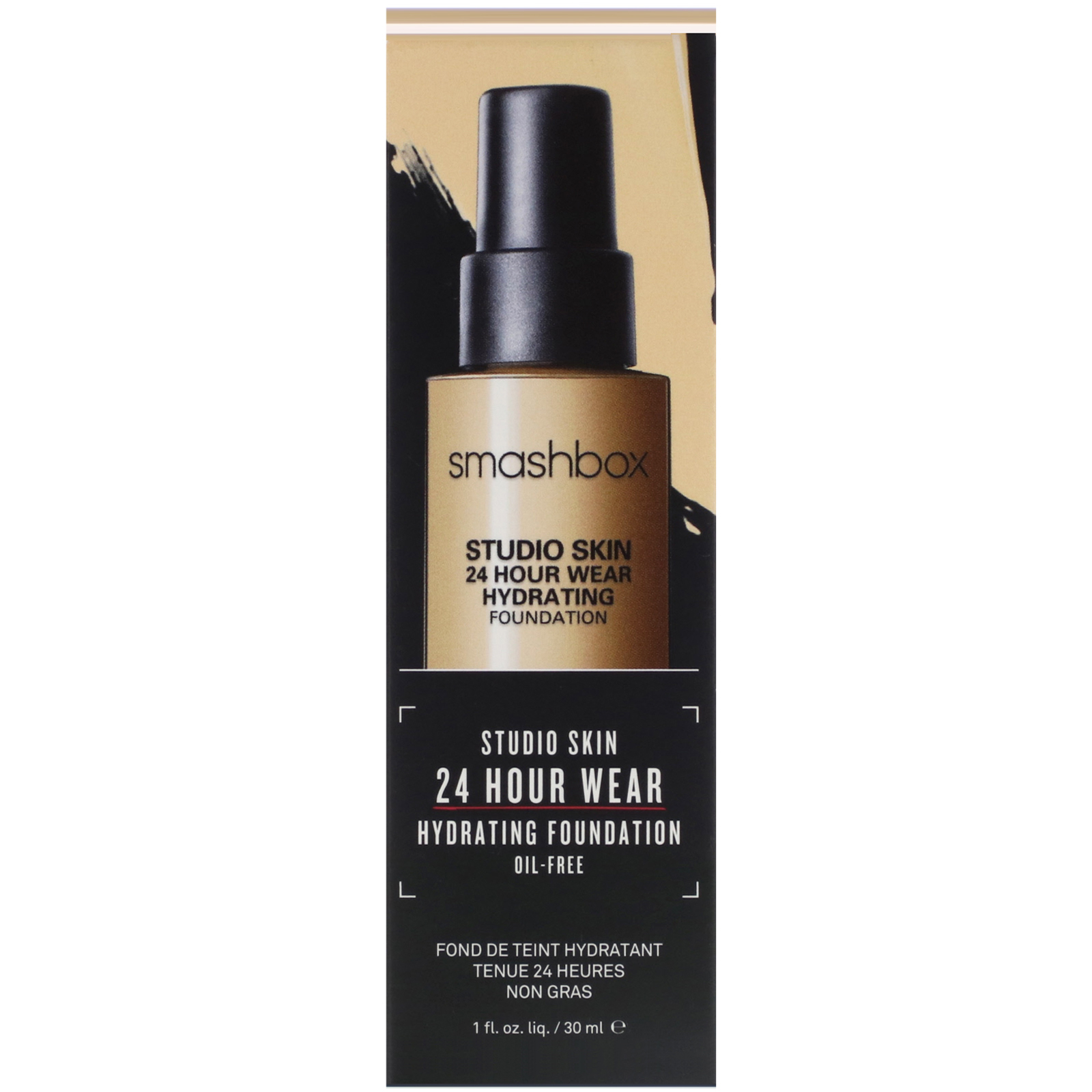 Comprar Smashbox, Studio Skin 24 Hour Wear Hydrating Foundation, 2.2 Light Medium With Warm Peach Undertone, 1 fl oz (30 ml) - Imagem 2