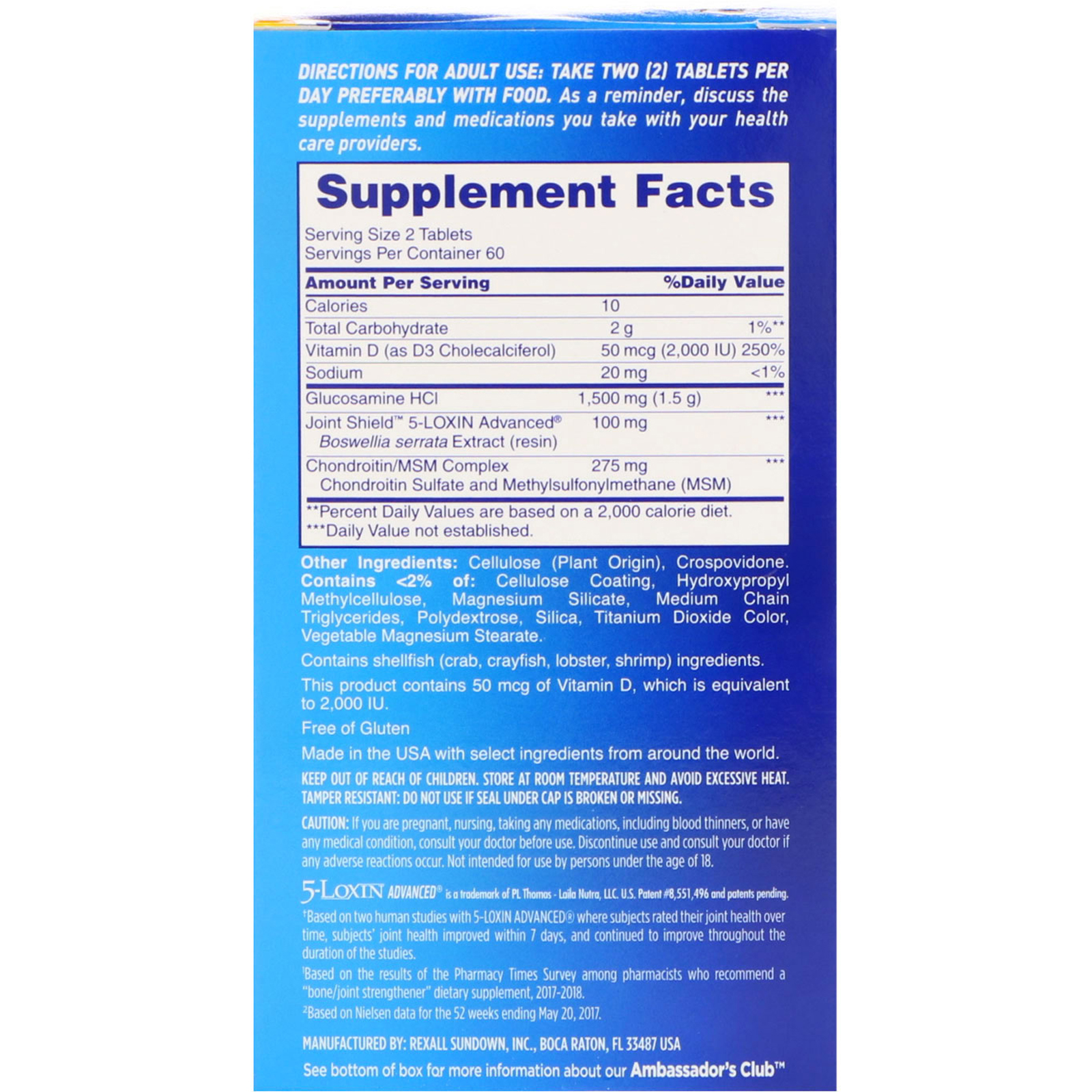 Comprar Osteo Bi-Flex, Saúde das Articulações, Tripla Potência + Vitamina D, 120 Comprimidos Revestidos - Imagem 2