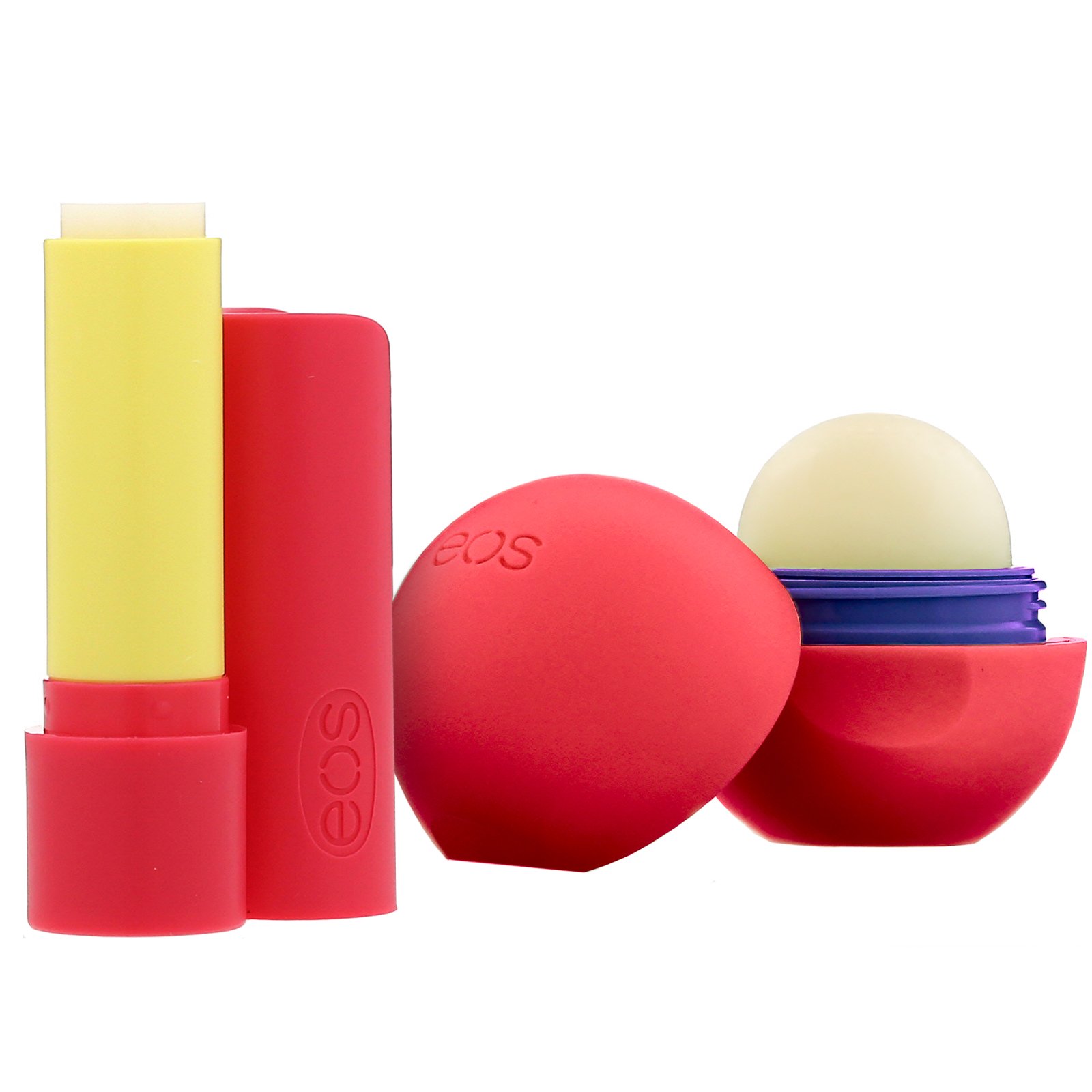 Comprar EOS, Protetor Labial Supermacio de Karité, Leite de Coco e Baunilha com Cereja, Embalagem com 2, 11 g (0,39 oz)