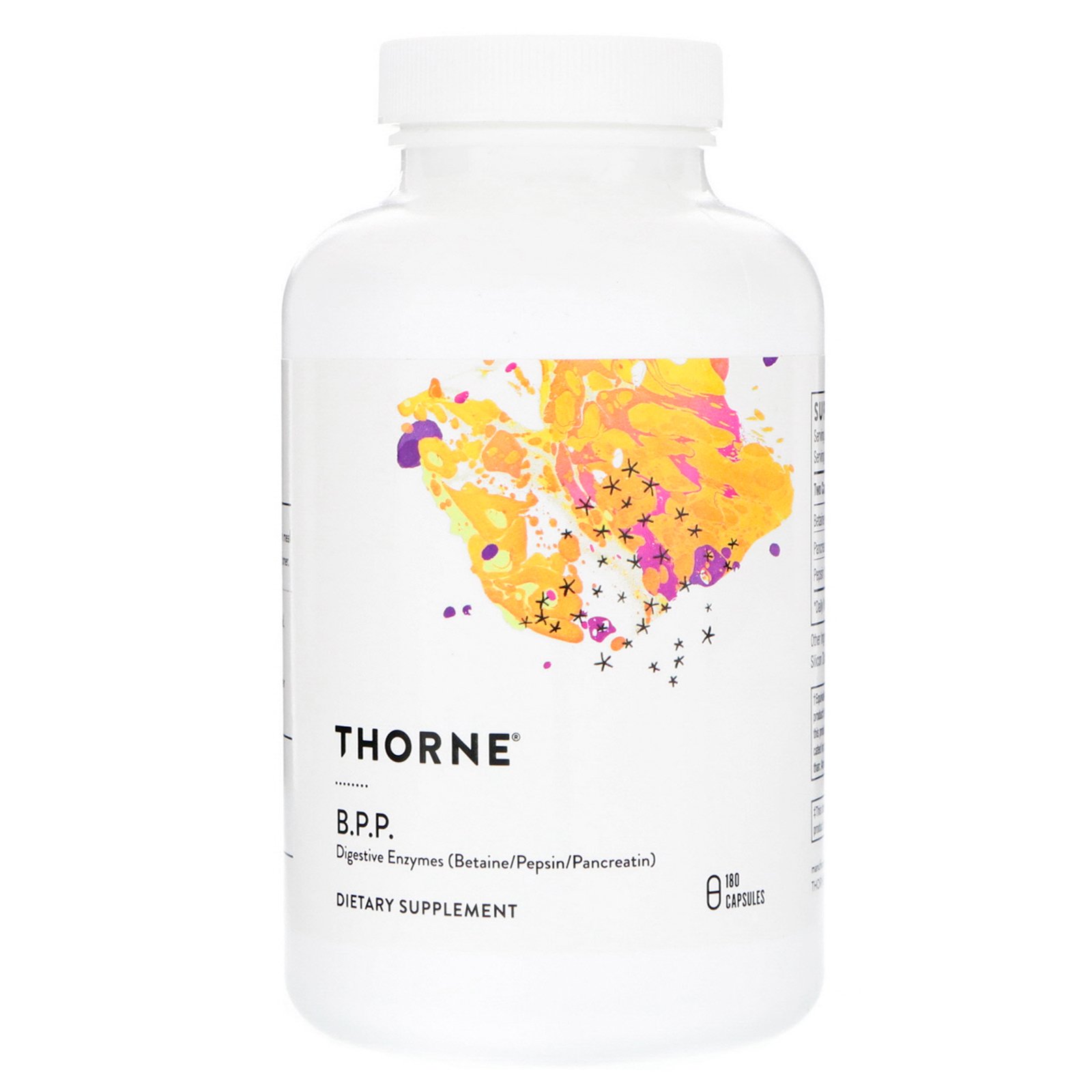 Comprar Thorne Research, B.P.P., (Betaine/Pepsin/Pancreatin), Digestive Enzymes, 180 Capsules