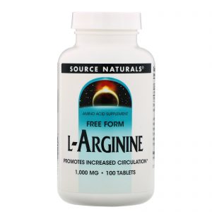 Comprar Source Naturals, L-Arginina, Fórmula livre, 1000 mg, 100 tabletes