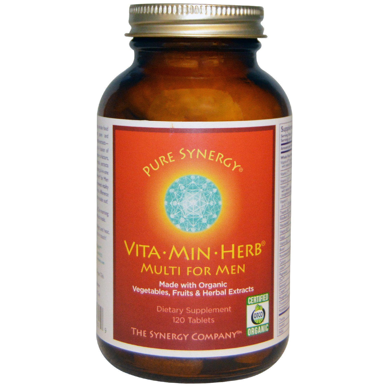 Comprar The Synergy Company, Vita·Min·Herb, Multivitamínico para Homens, 120 Comprimidos