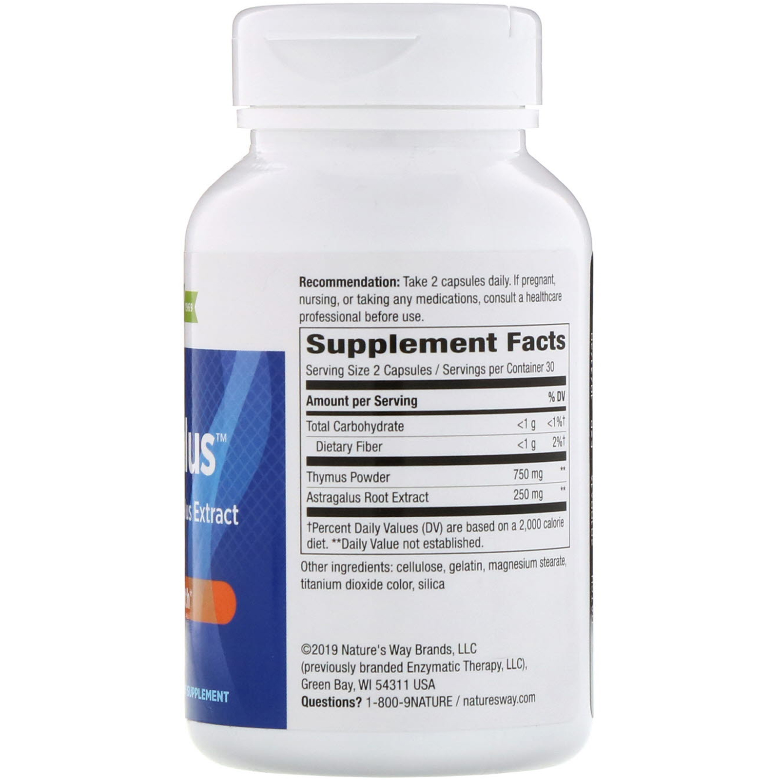 Comprar Nature's Way, Thymulus, Immune Health, 60 Capsules - Imagem 2