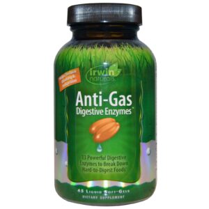 Comprar Irwin Naturals, Enzimas Digestivas Antigases, 45 Cápsulas em Gel