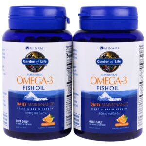 Comprar Minami Nutrition, Supercritical, Omega-3 Fish Oil, 850 mg, Sabor Laranja, 120 Cápsulas Softgel Cada