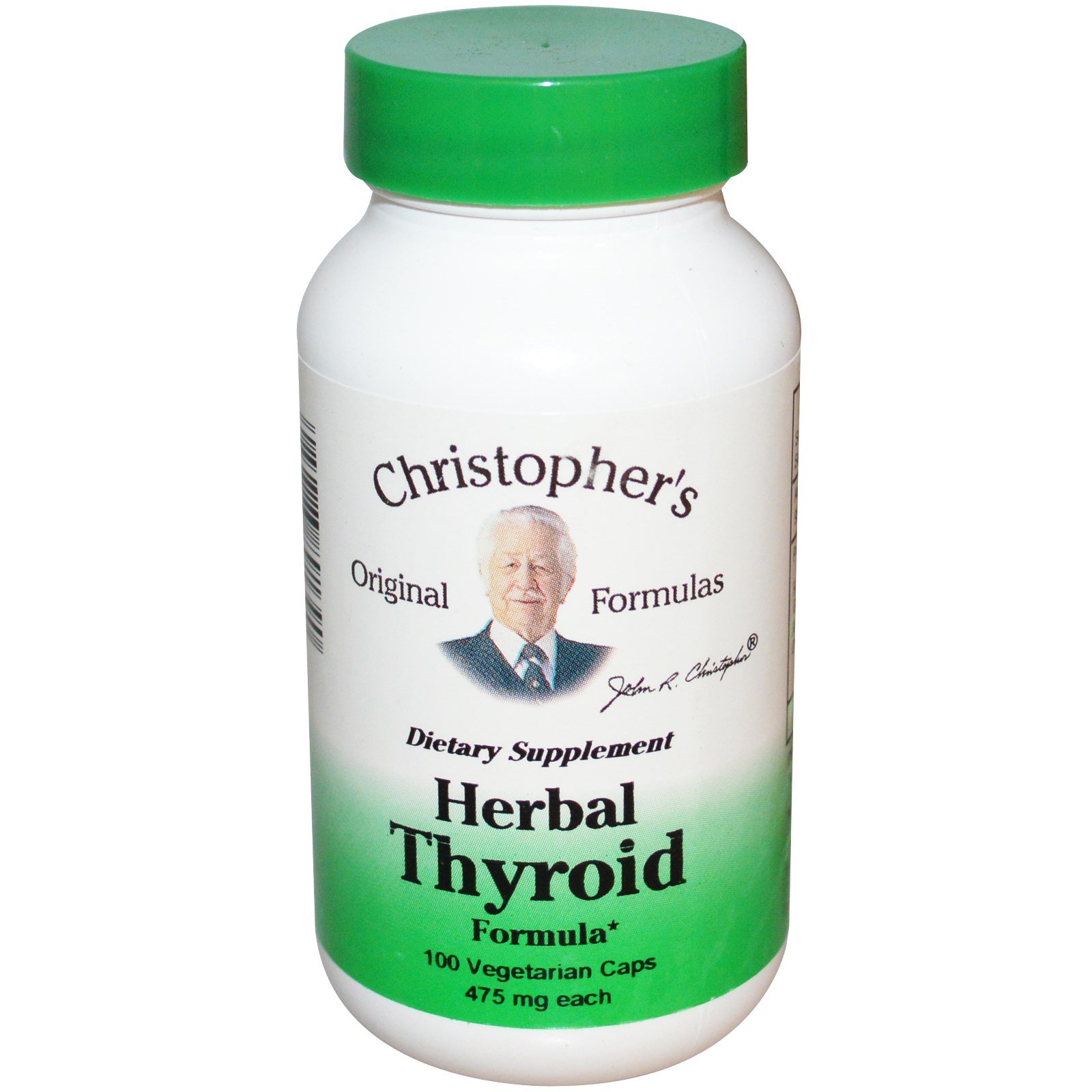 Comprar Christopher's Original Formulas, Herbal Thyroid Formula, 475 mg, 100 Vegetarian Caps