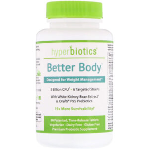 Comprar Hyperbiotics, Better Body, Designed for Weight Management, 5 Billion CFU, 60 Time-Release Tablets
