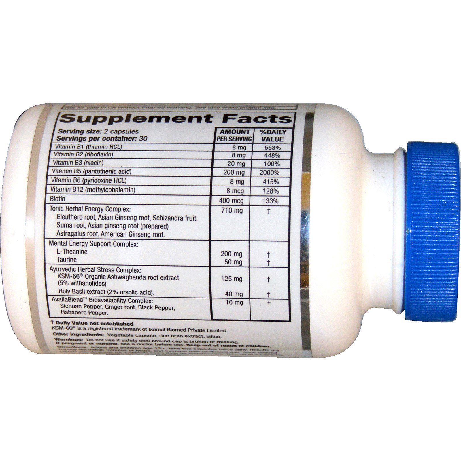 Comprar RidgeCrest Herbals, Adrenal, Combate a Fadiga, 60 Cápsulas Veganas - Imagem 2