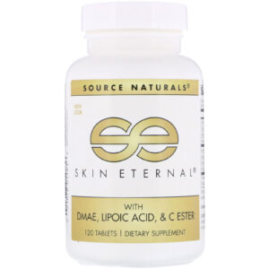 Comprar Source Naturals, Skin Eternal com DMAE, Ácido Lipoico e C Ester, 120 tabletes