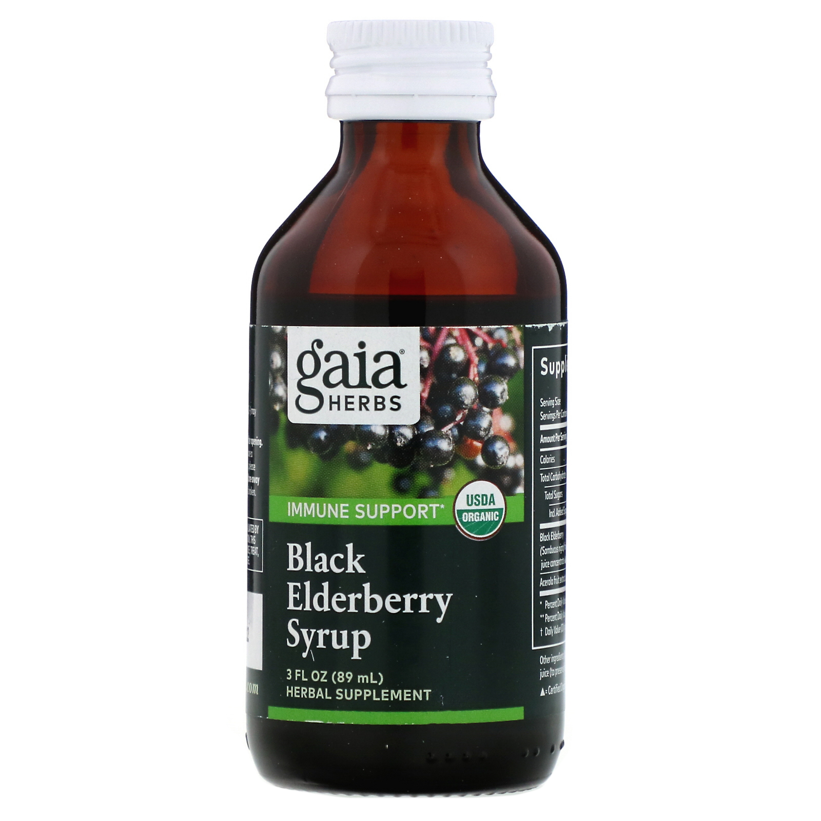 Comprar Gaia Herbs, Xarope de Amora Preta, 89 ml - Imagem 3