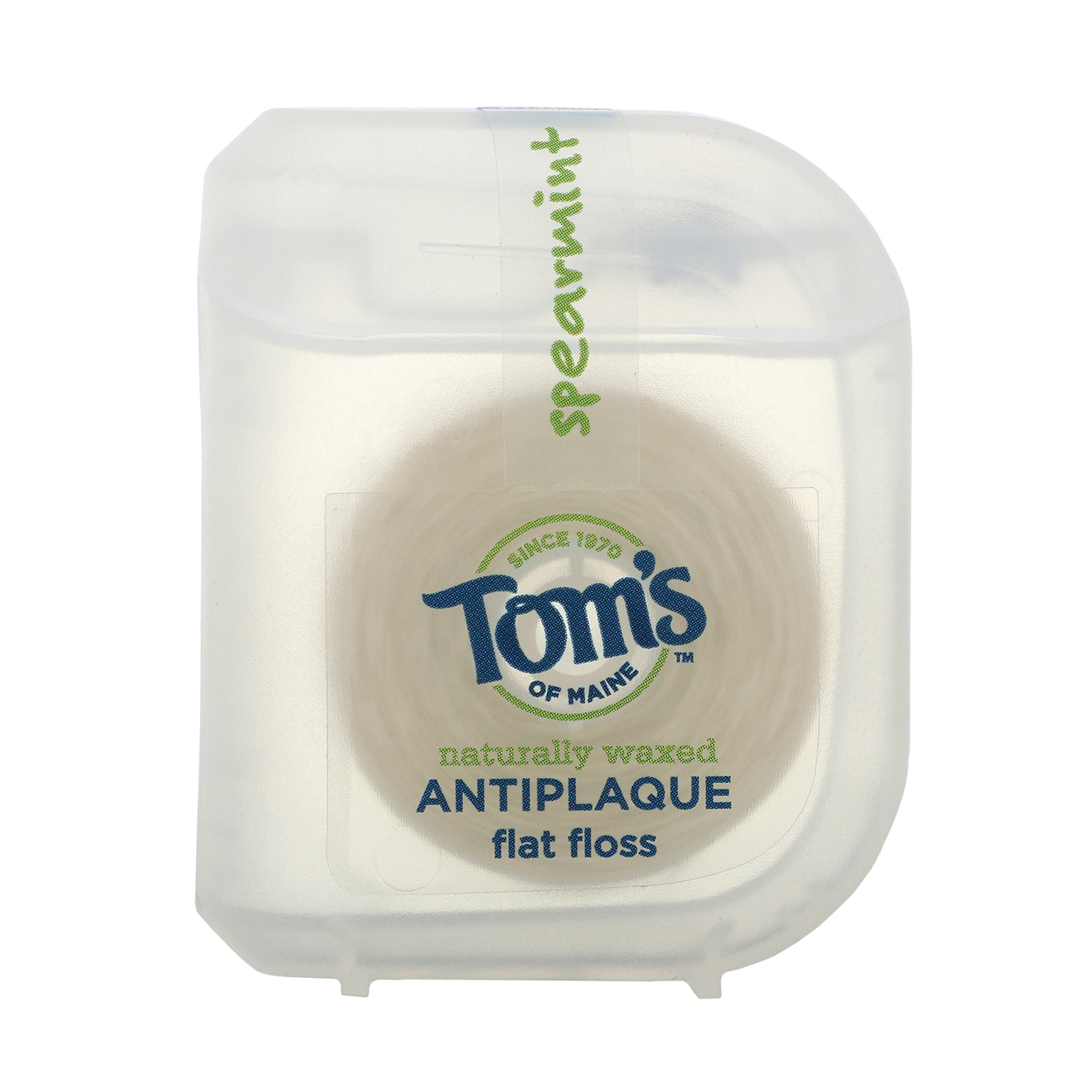 Comprar Tom's of Maine, Naturally Waxed Antiplaque Flat Floss, Spearmint, 29.2 m (32 yd) - Imagem 3