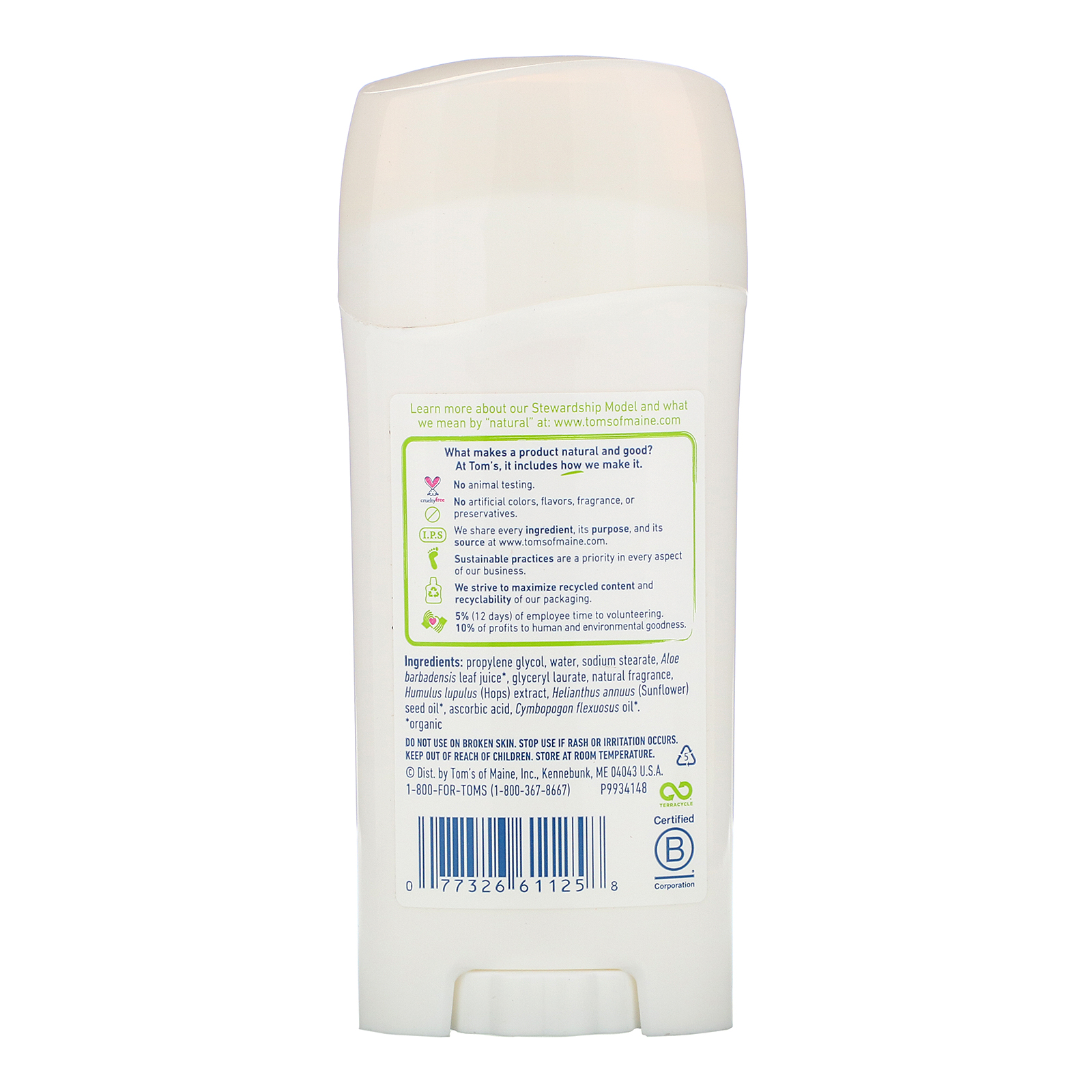 Comprar Tom's of Maine, Natural Long Lasting Deodorant, Fresh Apricot, 2.25 oz (64 g) - Imagem 2