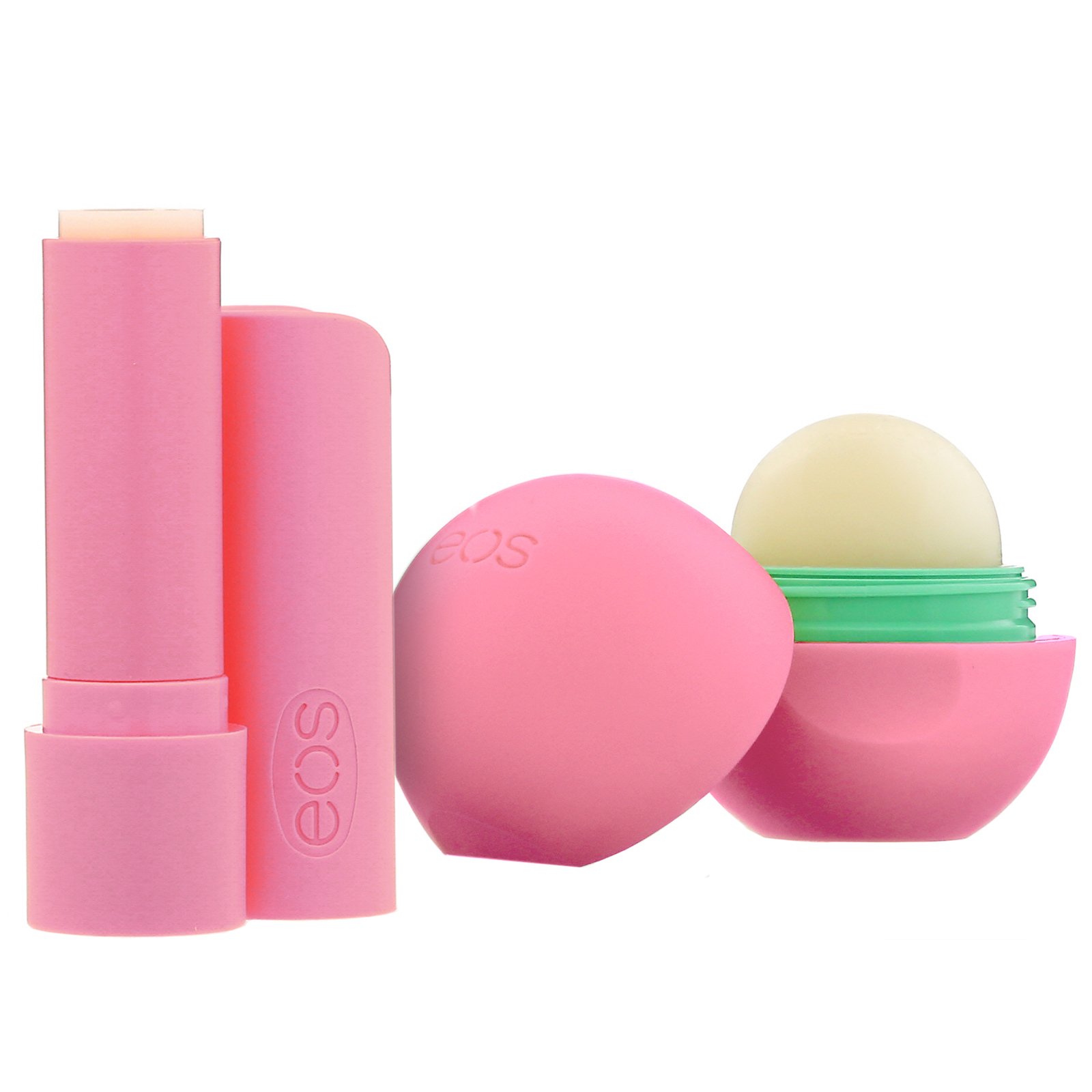 Comprar EOS, 100% Natural Shea Lip Balm, Strawberry Sorbet, 2 Pack, 0.39 oz (11 g)