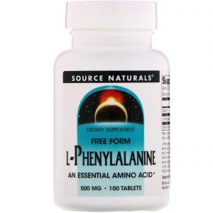 Comprar Source Naturals, L-Fenilalanina, 500 mg, 100 Comprimidos