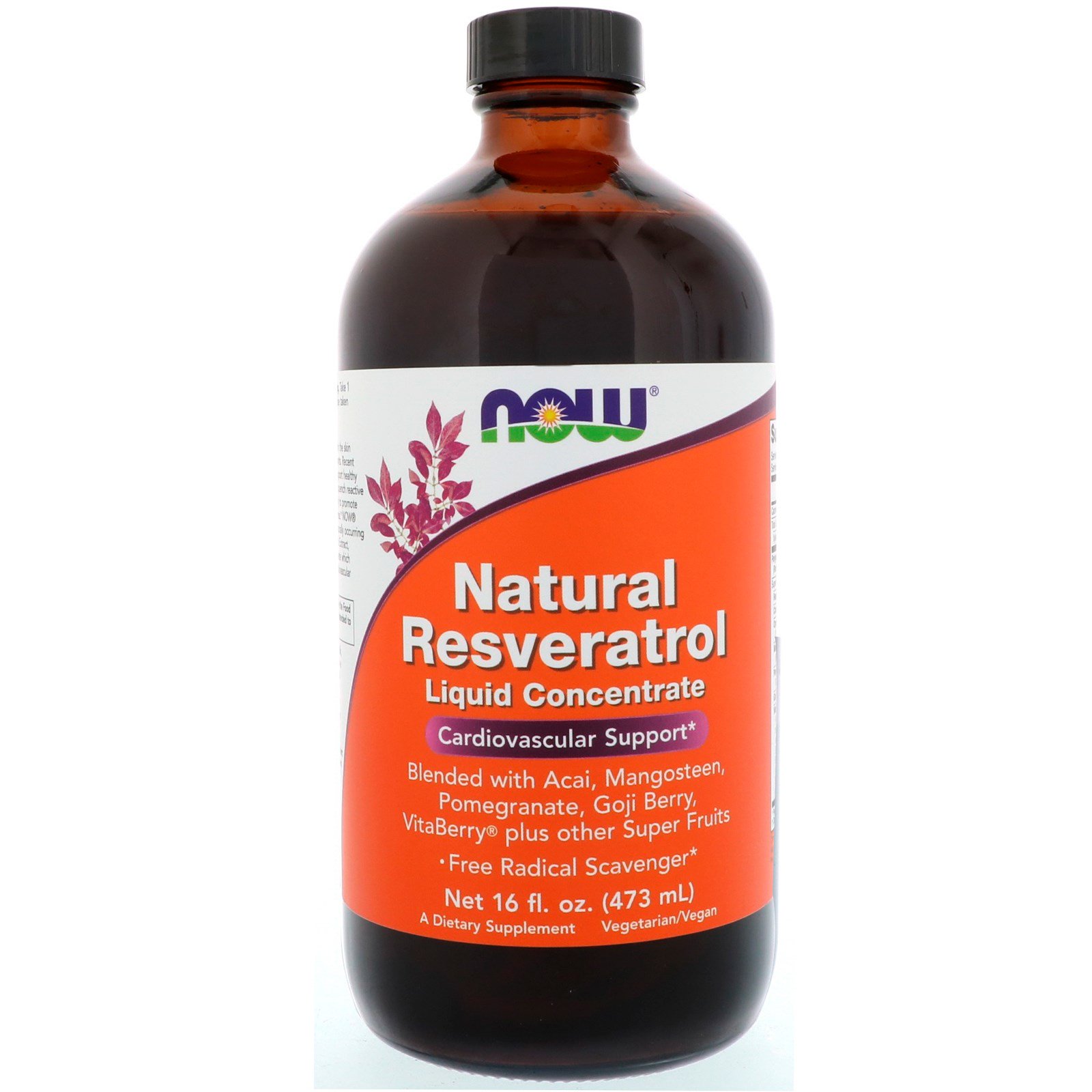 Comprar Now Foods, Resveratrol Natural, Concentrado Líquido, 473 ml (16 fl oz)