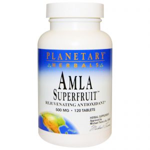 Comprar Planetary Herbals, Amla Superfruit Antioxidante Rejuvenescedor, 500 mg, 120 Comprimidos