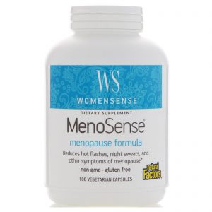Comprar Natural Factors, WomenSense, MenoSense, Fórmula da Menopausa, 180 Cápsulas Vegetarianas