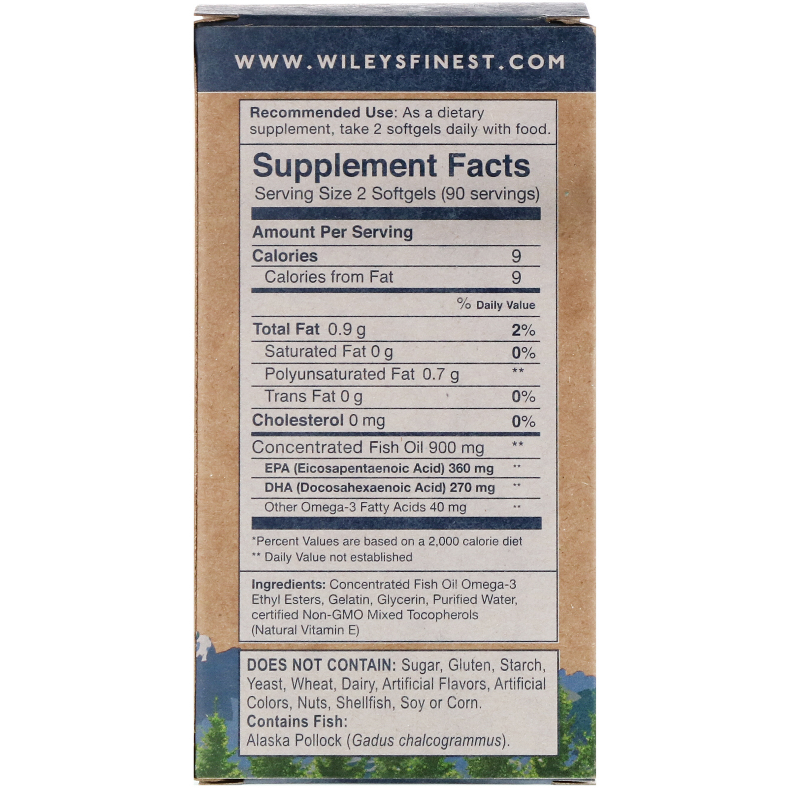 Comprar Wiley's Finest, Óleo de Peixe Selvagem do Alasca, Easy Swallow Minis, 450 mg, 180 Cápsulas Softgel - Imagem 2