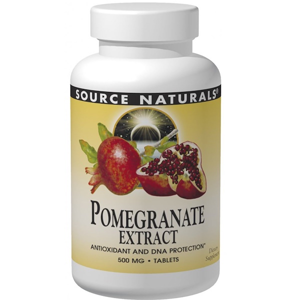 Comprar Source Naturals, Extrato de romã, 500 mg, 60 comprimidos