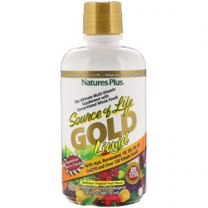 Comprar Nature's Plus, Source of Life, Gold Liquid, Tropical Fruit Flavor, 30 fl oz (887.10 ml)