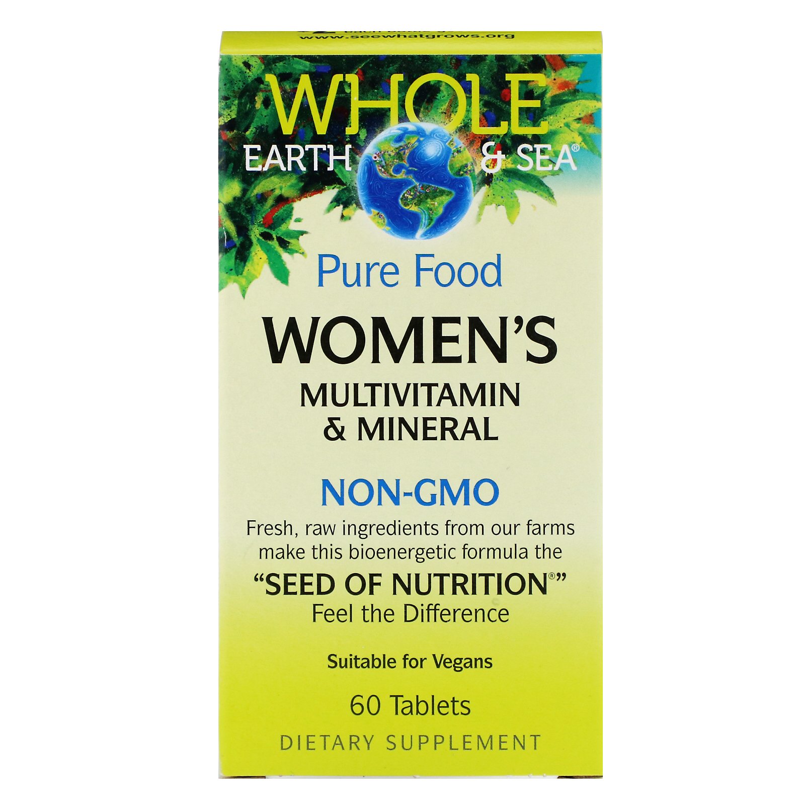 Comprar Natural Factors, Terra e Mar Integrais, Multivitamínico e Multimineral Para Mulheres, 60 Comprimidos