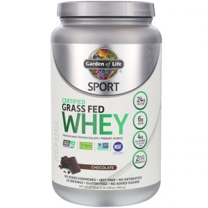 Comprar Garden of Life, Sport, Certified Grass Fed Whey, Chocolate, 672 g (1,48 lbs)