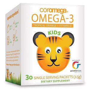 Comprar Coromega, Infantil, Ômega-3, Laranja Tropical + Vitamina D, 30 Pacotes de Porção Única (2,5 g)