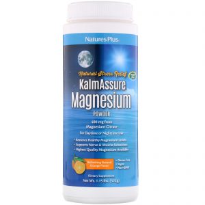 Comprar Nature's Plus, Kalmassure, Magnésio em Pó, Sabor Laranja, 400 mg, 522 g